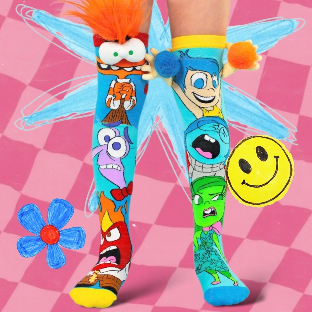 Colorful Character Knee-High Socks